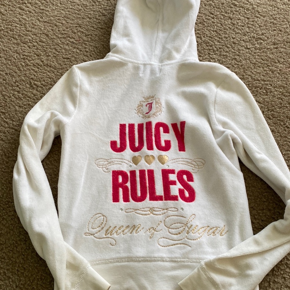 White juicy couture hoodie